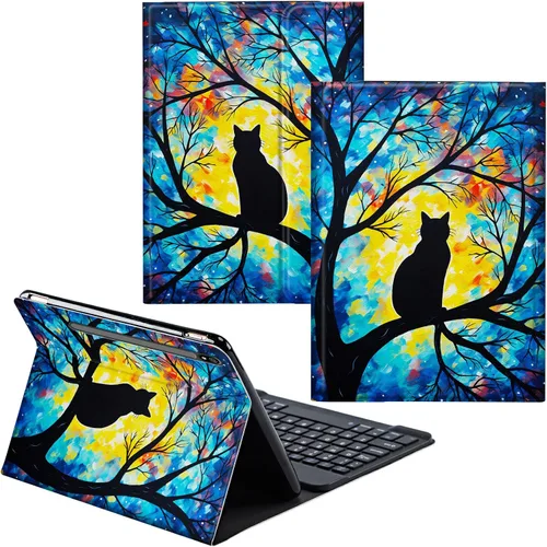 Miniatura 93 de Para Samsung Galaxy Tab S6 Lite Funda 2022/2020 Teclado Inalámbrico Desmontable Y Cubierta De Soporte De Cuero PU Funda Protectora Para Samsung