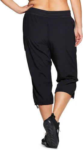 Miniatura 9 de RBX Active - Pantalón capri para mujer, talla grande, ligero, tejido, con cordón, estilo cargo