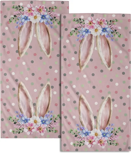 Miniatura 15 de Giwawa Toallas de mano en blanco y negro – Juego de 2 toallas de baño decorativas para baño, cocina, gimnasio, 14 x 28 pulgadas