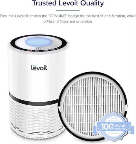 Miniatura 5 de LEVOIT LV-H132 - Filtro de repuesto para purificador de aire, filtros genuinos LV-H132-RF, carbón activado de alta eficiencia para la eliminación