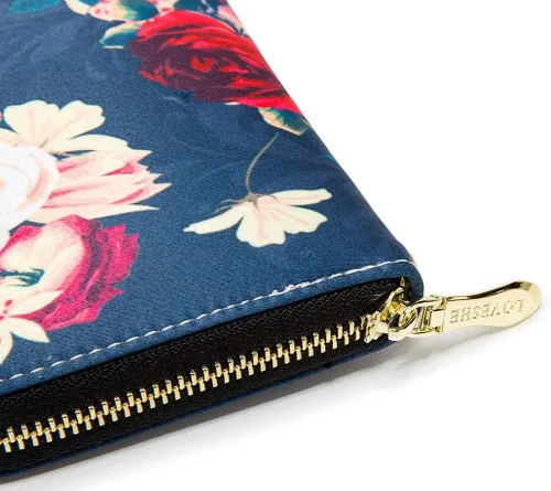 Miniatura 56 de Cartera de mano para mujer, estilo bohemio, con RFID, elegante, espaciosa con correa para viajes, capacidad para tarjetas, teléfono, dinero