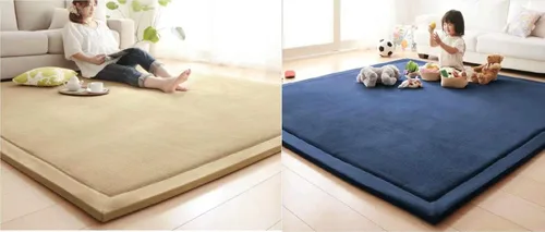 Miniatura 3 de V-mix Alfombra de Juego para Bebé Decoración de Guardería Alfombra de Área 1.18" de Grosor Alfombra Hypebeast Alfombra Antideslizante Almohadillas