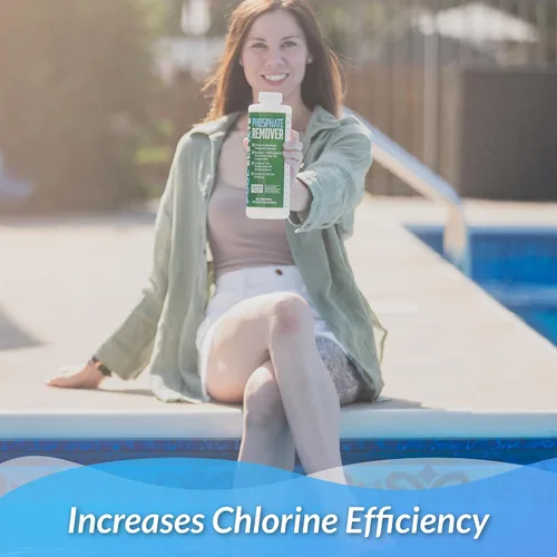 Miniatura 2 de Removedor de fosfato: mantiene el agua cristalina, mejora la calidad del agua de la piscina para piscinas elevadas e interiores, seguro para tu