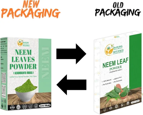 Miniatura 4 de Herbs Botanica Polvo de Neem para el Crecimiento del Cabello, Cuidado de la Piel y Desintoxicación, Polvo de Hojas de Neem Amargo Silvestre