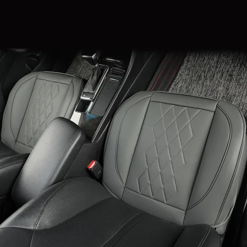 Miniatura 4 de JOJOBAY Funda de Cuero para Asiento de Automóvil, Fundas de Asiento Inferior para Automóviles, Protector de Asiento Delantero (Inferior), Apto