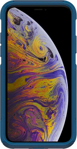 Miniatura 4 de OtterBox Commuter Series - Funda para iPhone Xs y iPhone X (solamente), embalaje no minorista, a medida (azul Blazer/azul mares tormentosos)