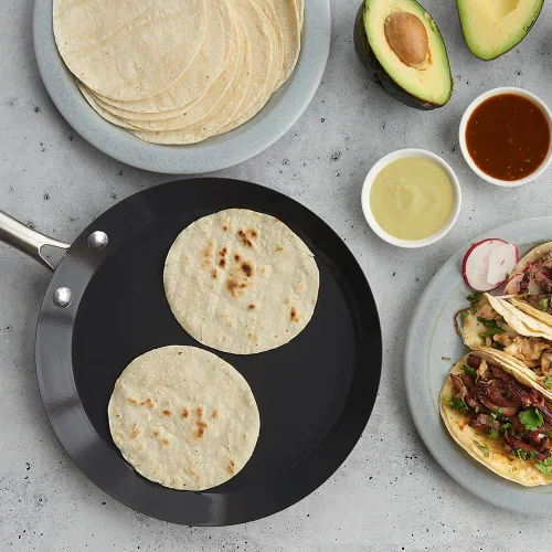 Miniatura 2 de Nordic Ware Sartén tradicional francesa de acero para crepé, 10 pulgadas