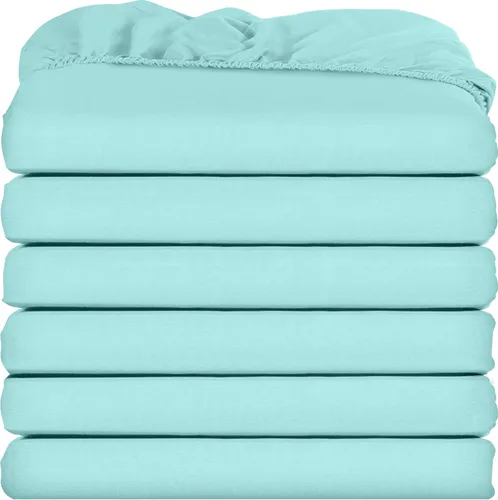 Miniatura 40 de Utopia Bedding Sábana Bajera Completa Ajustada - Sábana de Fondo - Bolsillo Profundo - Microfibra Suave - Resistente al Encogimiento y la Azul Spa