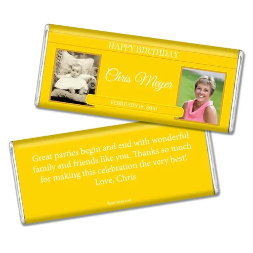 Miniatura 22 de Recuerdos de fiesta de cumpleaños con fotos personalizadas para adultos (paquete de 25) – Todas las edades – Azul real