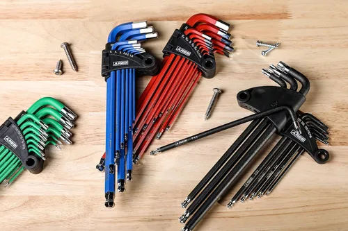 Miniatura 6 de ARES 70257 - Juego de llaves en L Torx de extremo de bola extra largo - Juego de 9 piezas incluye tamaños T10-T50 - Revestimiento negro texturizado