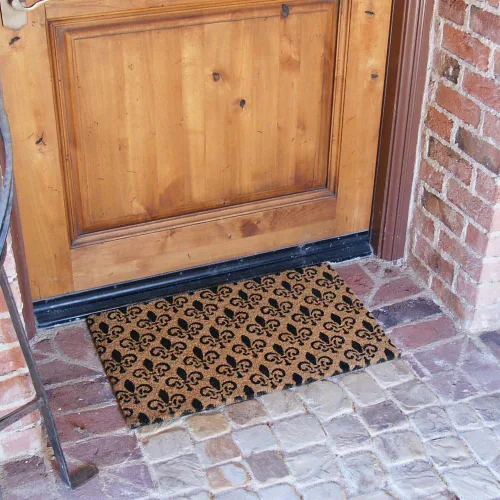 Miniatura 4 de Rubber-Cal St. Germaine Fleur de Lis - Tapete para puerta, 18 x 30 pulgadas