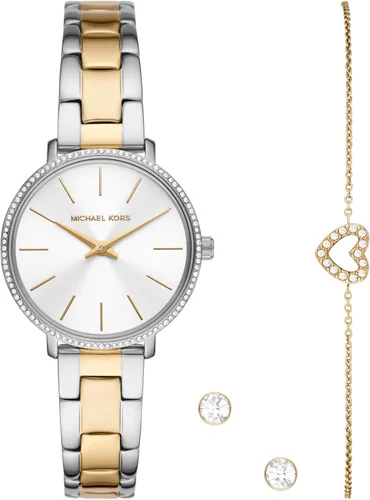 Miniatura 6 de Michael Kors Pyper - Reloj de acero inoxidable para mujer, con correa de acero, cuero o silicona