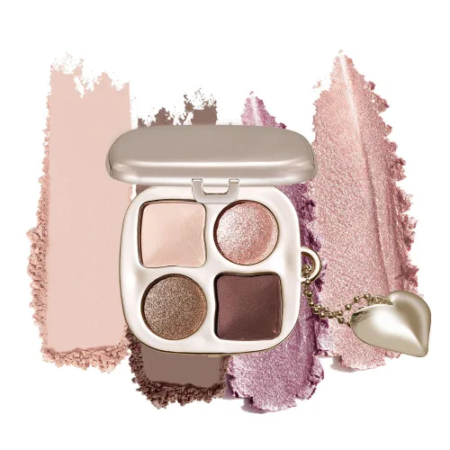 Miniatura 16 de Paleta de sombras de ojos de acabado múltiple, paleta de brillo metálico mate con polvo sedoso y suave, destello fino y duocromático, sombras 2#