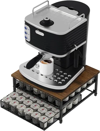 Miniatura 7 de Soporte para Cápsulas de Café para Encimera, Cajón para Cápsulas de Café para Soporte de Almacenamiento de Tazas K, Organizador de Almacenamiento