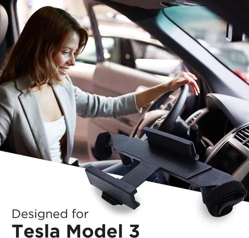 Miniatura 7 de Soporte de teléfono de coche para volante Soporte de teléfono celular para modelo 3 iPhone Android