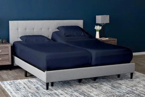 Miniatura 17 de Cottingon Juego de 5 sábanas divididas tamaño King para camas ajustables, juegos de ropa de cama 100% microfibra cepillada para camas de número