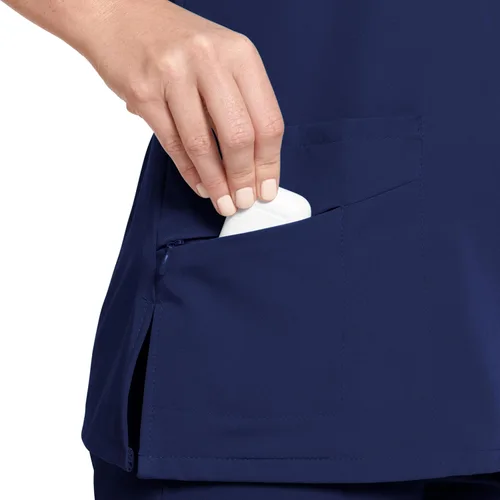 Miniatura 8 de Jockey Camisa médica cruzada con cuello en V WOV para mujer