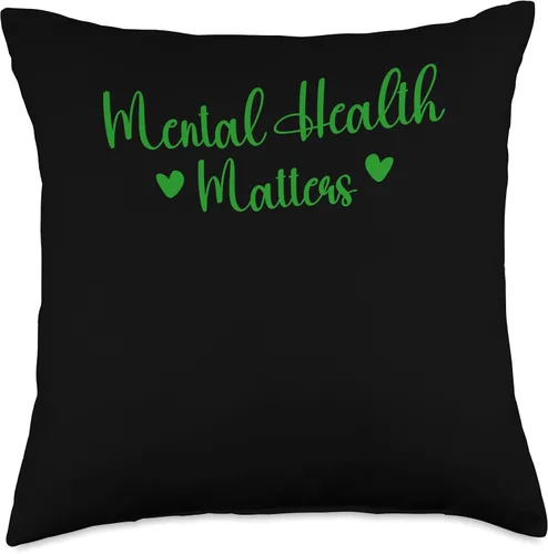 Miniatura 4 de Mental Health Awareness Matters Green Ribbon Throw Pillow