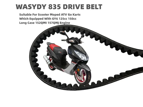 Miniatura 3 de 835-20-30 Correa de transmisión reforzada de carrera CVT de repuesto para GY6 125cc 150cc Caja larga 152QMI 157QMJ Motor, apto para Roketa, Primo