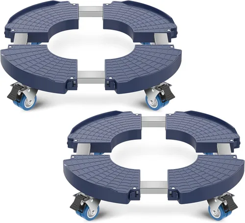 Miniatura 16 de VANCASTLE Organizador para plantas con ruedas bloqueables, capacidad de 450 libras, soporte ajustable de 15 a 22 pulgadas con ruedas base rodante