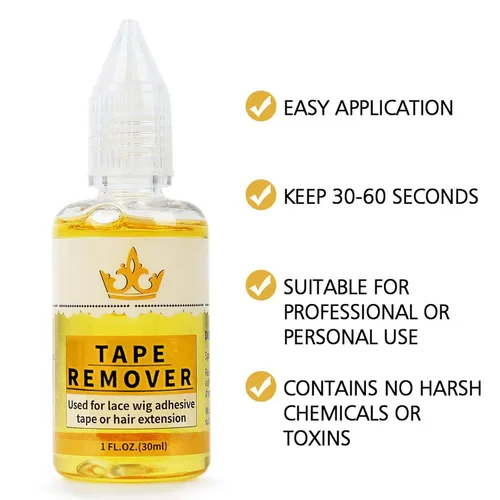 Miniatura 5 de Removedor de extensiones adhesivas, extensiones de cabello de acción rápida, pegamento de encaje para peluca, removedor de pegamento