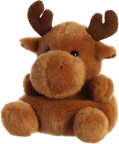 Miniatura 5 de Aurora® Adorable Palm Pals™ Cinnamon Moose™ - Peluche de muñeco de felpa coleccionable y divertido para niños y coleccionistas adultos - Perfecto