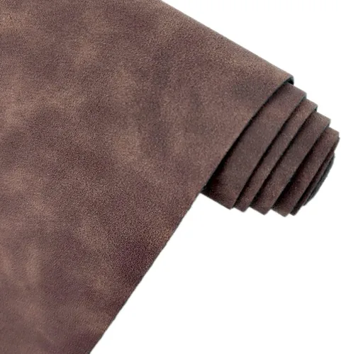 Miniatura 7 de Beige Rosa Suave Tela Sintética de Ante 30x135cm Cuero Sintético Hielo para Mochilas, Bolsos, Costura, Manualidades