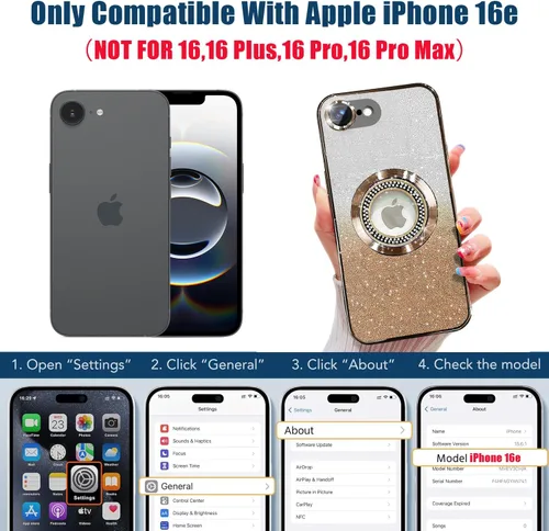 Miniatura 338 de Misscase Funda magnética con purpurina para iPhone 11 compatible con MagSafe, protección completa, delgada, a prueba de golpes, antiarañazos