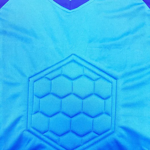 Miniatura 4 de Camiseta de fútbol para niños, uniformes de entrenamiento de equipo de fútbol de gladiador, portero acolchado, camiseta de manga larga