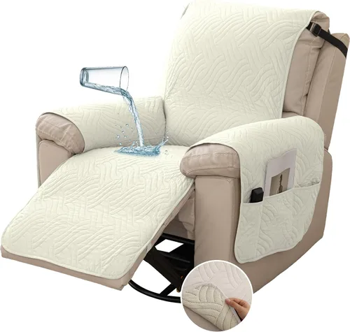 Miniatura 14 de Deep Dream Fundas impermeables para silla reclinable, funda antideslizante para sofá reclinable, protector de muebles para niños perezosos, funda