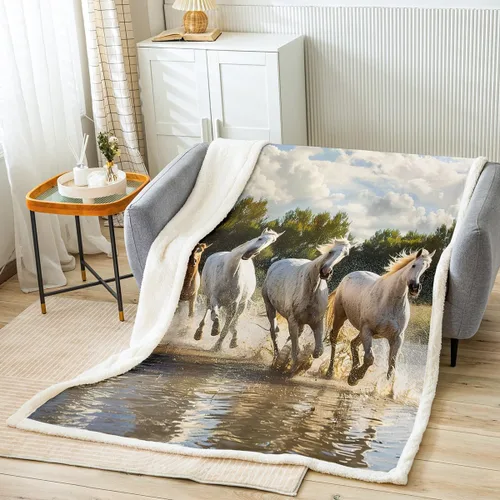 Miniatura 18 de Manta de forro polar con estampado de bailarina rosa para niñas, felpa suave y mullida para cama, sofá, bonita sherpa floral de hoja de palma Multi