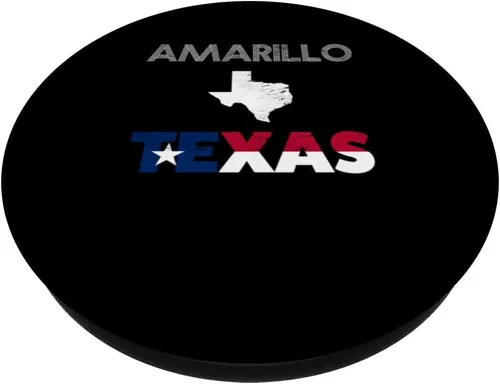 Miniatura 2 de Amarillo, TX bandera de Texas recuerdo nativo turístico PopSockets intercambiable PopGrip