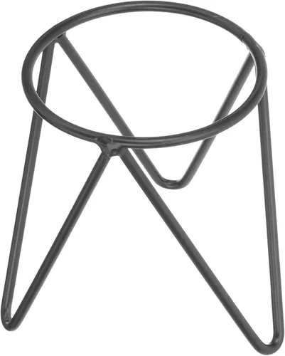 VOSAREA Soporte de exhibición de bola de hierro negro Soporte de esfera Soporte de esfera Soporte de exhibición de hierro Estante de bola de cristal