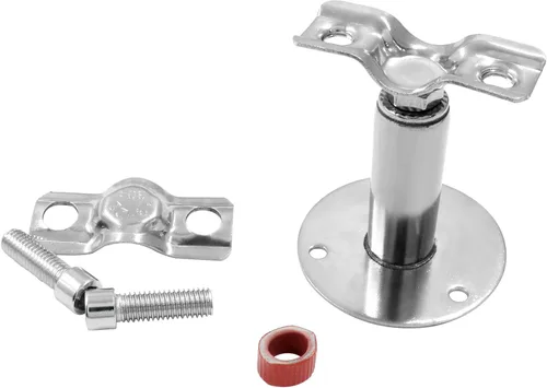 Miniatura 4 de Hitefu Soporte de tubo de techo de acero inoxidable 304 de 1/2 pulgada con tornillos, kit de soporte de abrazadera de montaje en techo ajustable