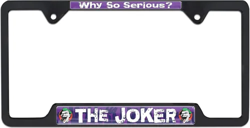 Miniatura 14 de Elektroplate - Marco de matrícula de Batman Joker cromado (marco completo)