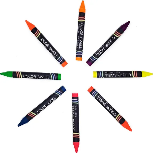 Miniatura 7 de Color Swell Paquete de crayones de neón, una caja de divertidos crayones de neón de calidad para profesores, duraderos para niños, estudiantes