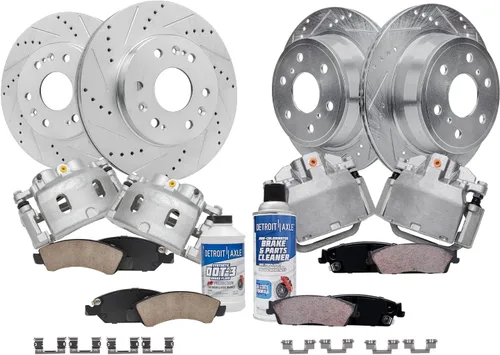 Miniatura 63 de Detroit Axle - Rotores de freno para Ford Mustang 2015, 2016, 2017, 2018, 2019, 2020, 2021, 2022, 2023, repuesto de rotores de freno de disco
