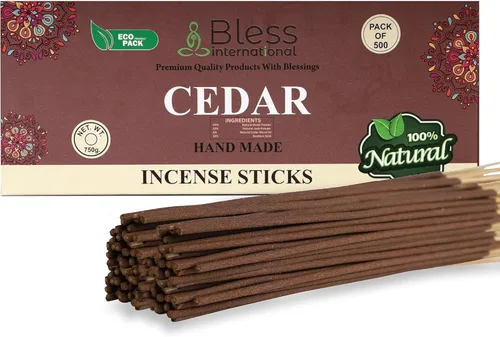 Miniatura 75 de Bless International varillas de incienso 100 % natural hechas a mano, sumergidas a mano, el mejor aroma Incienso y mirra