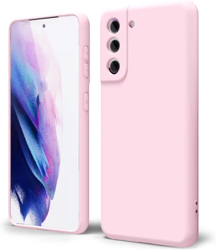 Miniatura 52 de oakxco Funda para teléfono Samsung Galaxy S21 Ultra con agarre de silicona líquida, bonita funda delgada y delgada de goma suave de TPU lisa