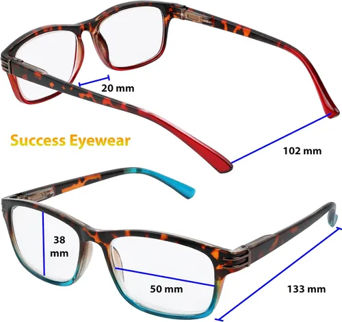 Miniatura 3 de Anteojos de lectura. 3 Pares de anteojos para leer, económicos y con estilo. Anteojos de lectura a la moda, para hombre o mujer., MM