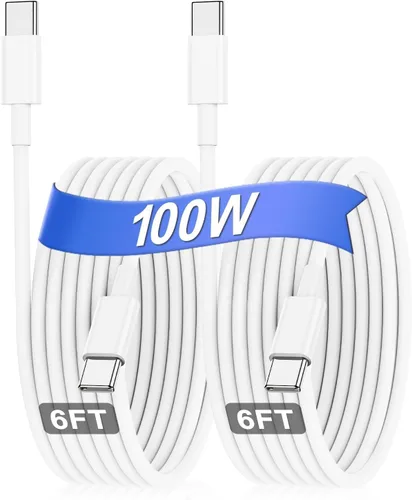 Miniatura 10 de Hzevn Cable de carga USB C de 60 W para MacBook Pro/Air y iPhone 16/15 Pro Max, certificado MFi 20V/3A, cable de carga súper rápido de 6 pies + 10