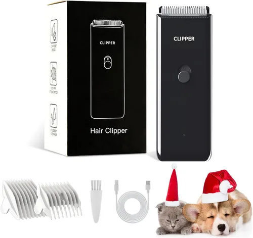 Miniatura 10 de Cortapelos para mascotas profesionales impermeables de bajo ruido para el hogar, eléctrica, recargable por USB, herramientas de aseo sin dolor