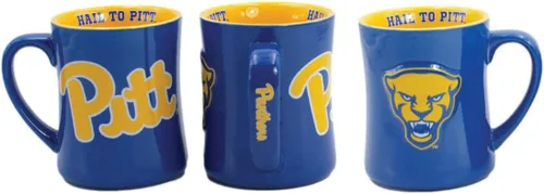 Miniatura 23 de RFSJ Nebraska Cornhuskers - Taza de cerámica en relieve (3D) de 16 onzas, color rojo