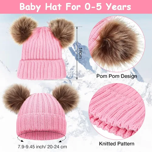 Miniatura 2 de Paquete de 4 gorros de invierno para niños de 1 a 6 años