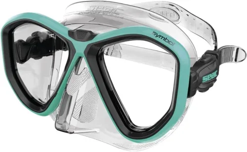 Miniatura 16 de Seac Símbolo, máscara de buceo hecha en Italia con dos lentes y hebilla 3D