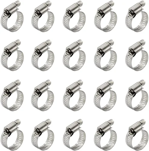 Miniatura 16 de 20 abrazaderas de cable, abrazaderas ajustables de acero inoxidable 304 para conductos, abrazadera de tubo, abrazadera de conducto de aire