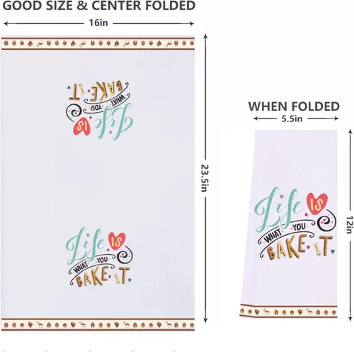 Miniatura 2 de LXOMILL Divertidas toallas de cocina - Regalos para hornear para mujeres, regalo de panadero, toallas de cocina