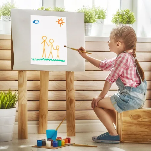 Miniatura 6 de 120 hojas de papel para acuarela 8.5 x 11, papel para acuarela prensado en frío de 140 lb/300 g/m², papel blanco para acuarela a granel para niños
