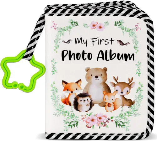 Miniatura 11 de Álbum de Mi Primera Familia del Bebé, Libro de Tela Suave para Fotos de Animales, Mi Primer Libro de Fotos, Álbum de Recuerdos del Bebé, Regalo que