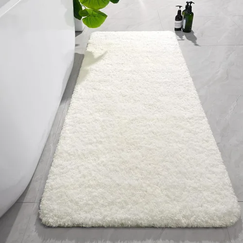 Miniatura 59 de AROGAN Tapete Largo de Baño de Lujo, 24 x 17 Pulgadas, Grueso, Suave y Absorbente, Antideslizante, Respaldo de Goma, Alfombras de Secado Rápido